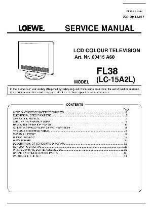 Сервисная инструкция Loewe LC-15AL2 FL38-CHASSIS ― Manual-Shop.ru