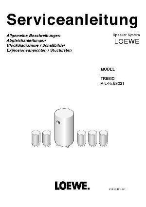 Сервисная инструкция Loewe TREMO-63231 ― Manual-Shop.ru