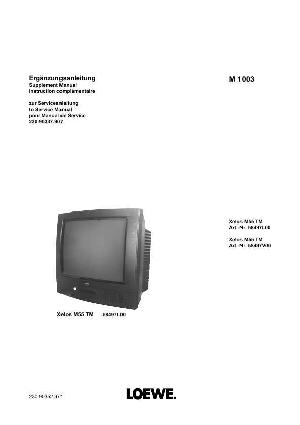 Сервисная инструкция Loewe XELOS-M55TM M1003 ― Manual-Shop.ru
