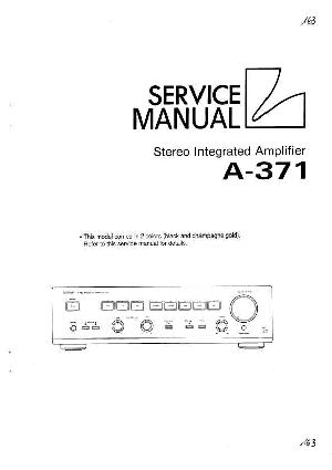 Сервисная инструкция Luxman A-371 ― Manual-Shop.ru