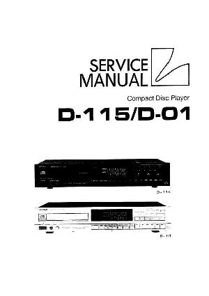Сервисная инструкция Luxman D-01, D-115 ― Manual-Shop.ru