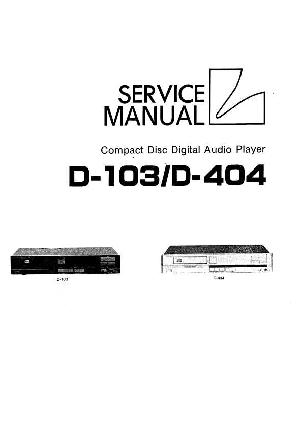 Сервисная инструкция Luxman D-103, D-404 ― Manual-Shop.ru