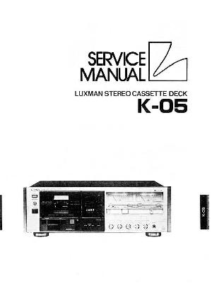 Сервисная инструкция Luxman K-05 ― Manual-Shop.ru