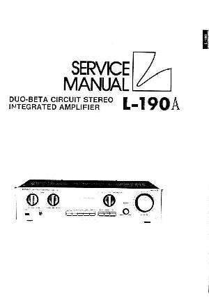 Сервисная инструкция Luxman L-190A ― Manual-Shop.ru