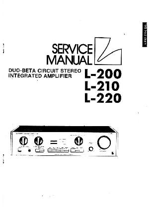 Сервисная инструкция Luxman L-200, L-210, L-220 ― Manual-Shop.ru