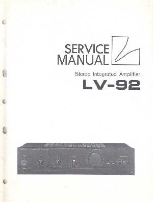 Сервисная инструкция Luxman LV-92 ― Manual-Shop.ru