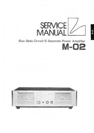 Сервисная инструкция Luxman M-02 ― Manual-Shop.ru