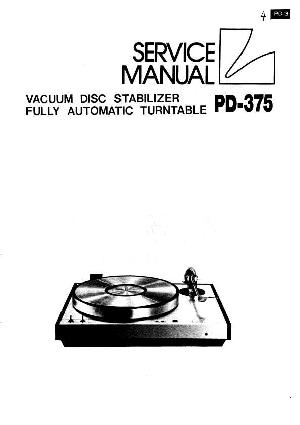 Сервисная инструкция Luxman PD-375 ― Manual-Shop.ru