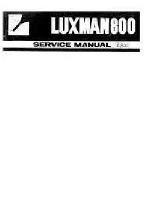 Сервисная инструкция Luxman R-800 ― Manual-Shop.ru