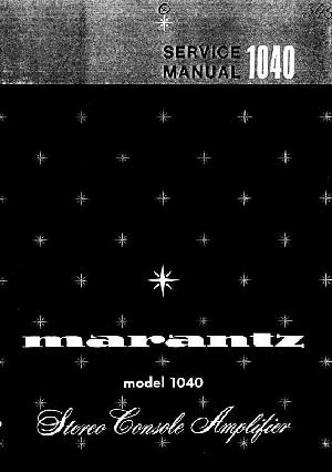 Сервисная инструкция Marantz 1040 ― Manual-Shop.ru