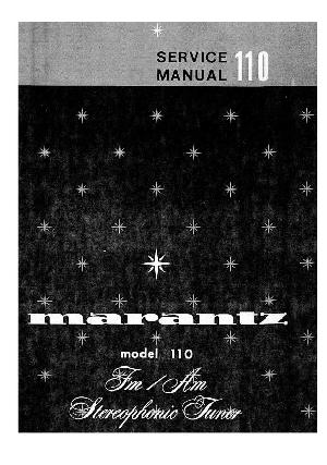 Сервисная инструкция Marantz 110 ― Manual-Shop.ru