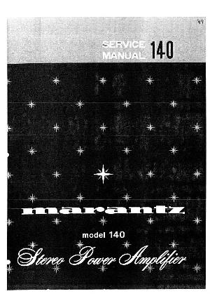 Сервисная инструкция Marantz 140 ― Manual-Shop.ru