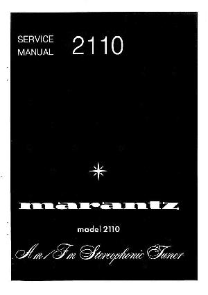 Сервисная инструкция Marantz 2110 ― Manual-Shop.ru