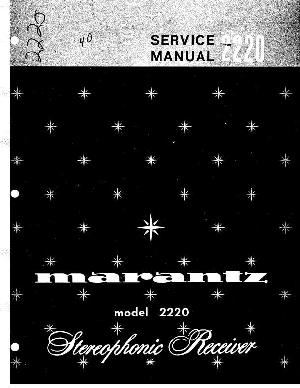 Сервисная инструкция Marantz 2220 ― Manual-Shop.ru