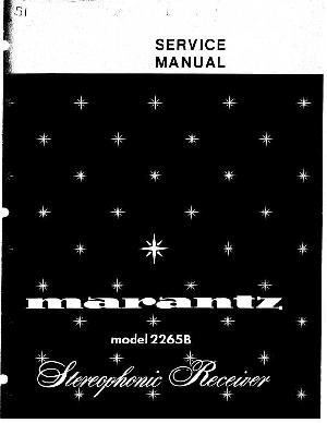 Сервисная инструкция Marantz 2265B ― Manual-Shop.ru
