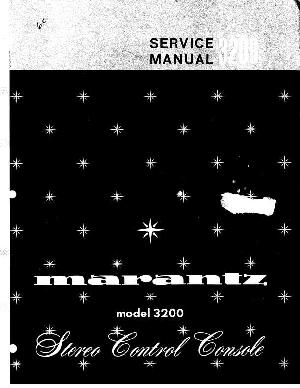 Сервисная инструкция Marantz 3200 ― Manual-Shop.ru