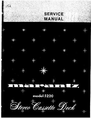 Сервисная инструкция Marantz 5220 ― Manual-Shop.ru