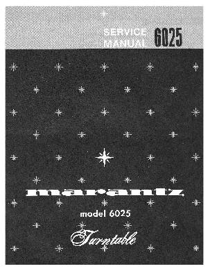 Сервисная инструкция Marantz 6025 ― Manual-Shop.ru