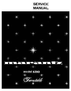 Сервисная инструкция Marantz 6350 ― Manual-Shop.ru