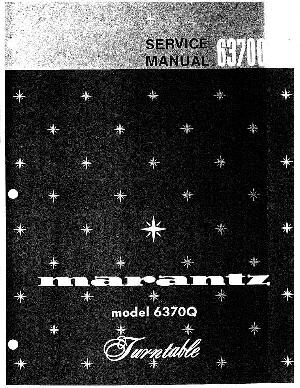 Сервисная инструкция Marantz 6370Q ― Manual-Shop.ru