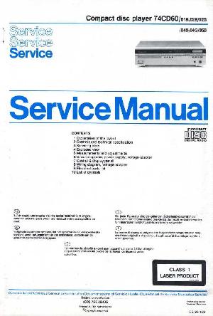 Сервисная инструкция Marantz 74CD60 ― Manual-Shop.ru