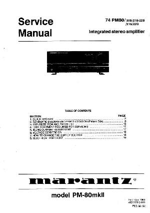 Service manual Marantz 74PM80 ― Manual-Shop.ru