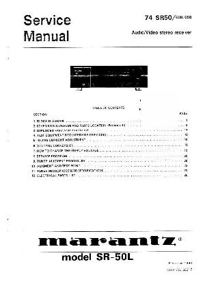 Service manual Marantz 74SR50, 74SR60B, 74SR65B ― Manual-Shop.ru