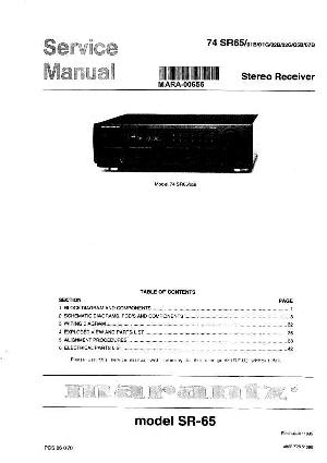Сервисная инструкция Marantz 74SR65 ― Manual-Shop.ru