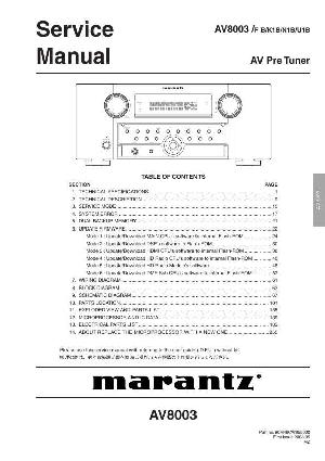 Service manual Marantz AV-8003 ― Manual-Shop.ru