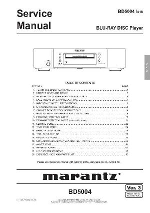 Service manual Marantz BD-5004 ― Manual-Shop.ru