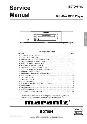 Сервисная инструкция Marantz BD-7004 ― Manual-Shop.ru