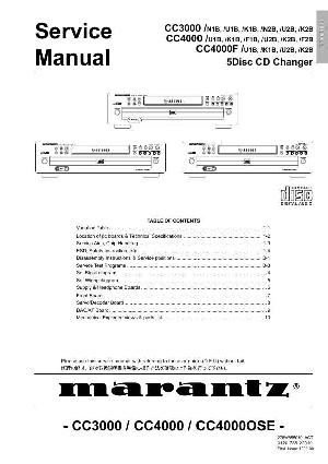 Сервисная инструкция Marantz CC-4000F ― Manual-Shop.ru