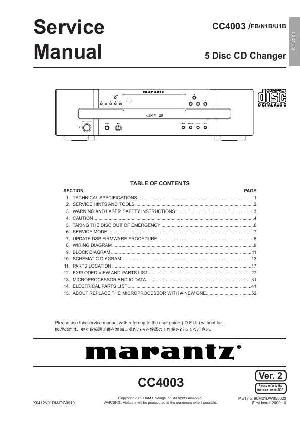 Service manual Marantz CC-4003 ― Manual-Shop.ru