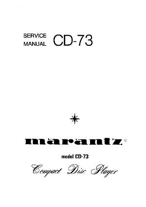 Сервисная инструкция Marantz CD-73 ― Manual-Shop.ru