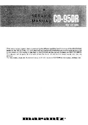 Сервисная инструкция Marantz CD-95DR ― Manual-Shop.ru