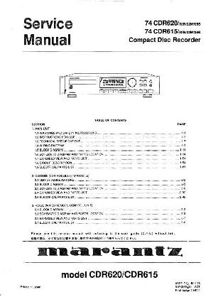 Service manual Marantz CDR-615, CDR-620 ― Manual-Shop.ru