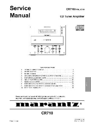 Сервисная инструкция Marantz CR-710 ― Manual-Shop.ru