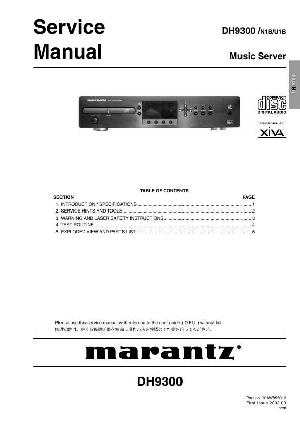 Сервисная инструкция Marantz DH-9300 ― Manual-Shop.ru