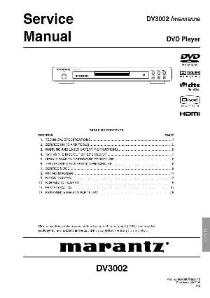 Сервисная инструкция Marantz DV-3002 ― Manual-Shop.ru