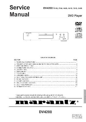 Сервисная инструкция Marantz DV-4200 ― Manual-Shop.ru