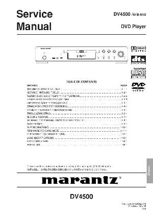 Сервисная инструкция Marantz DV-4500 ― Manual-Shop.ru