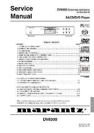Сервисная инструкция Marantz DV-8300 ― Manual-Shop.ru