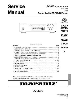 Сервисная инструкция Marantz DV-9600 ― Manual-Shop.ru