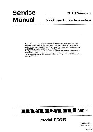 Service manual Marantz EQ-515 ― Manual-Shop.ru