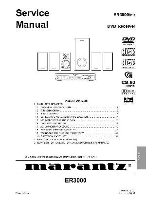 Сервисная инструкция Marantz ER-3000 ― Manual-Shop.ru