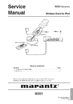 Сервисная инструкция Marantz IS-301 ― Manual-Shop.ru
