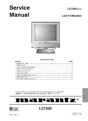 Сервисная инструкция Marantz LC-1500 ― Manual-Shop.ru