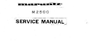 Сервисная инструкция Marantz M-2500 ― Manual-Shop.ru