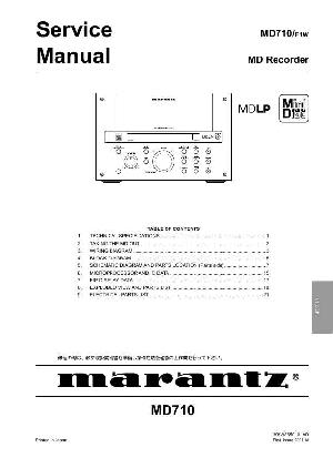 Сервисная инструкция Marantz MD-710 ― Manual-Shop.ru