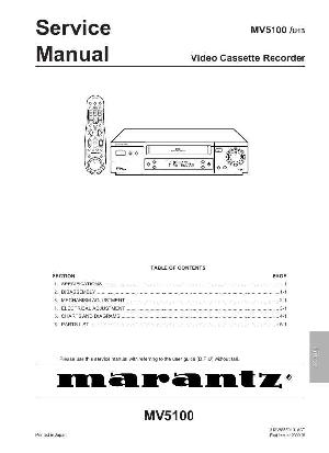 Сервисная инструкция Marantz MV-5100 ― Manual-Shop.ru